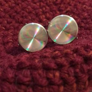 Vintage cuff links iridescent